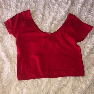 Red Crop Top